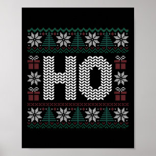 Póster ¿Dónde está mi Ho en Navidad Xmas Parejas Coincide