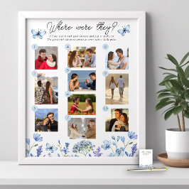 Póster Donde estaban jugando 10 Foto Flor salvaje azul