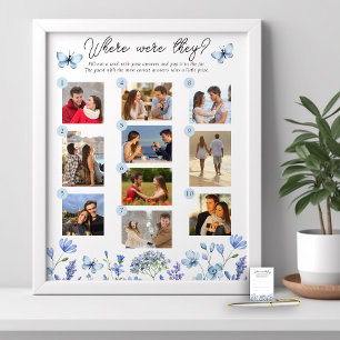 Póster Donde estaban jugando 10 Foto Flor salvaje azul