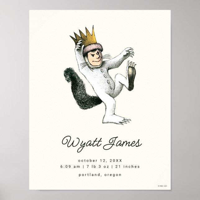 Póster Donde están las cosas salvajes - Max | Nacimientos (Frente)