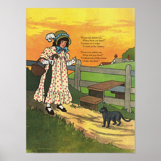 Póster ¿Dónde has estado? Madre Rhyme de oca (Frente)