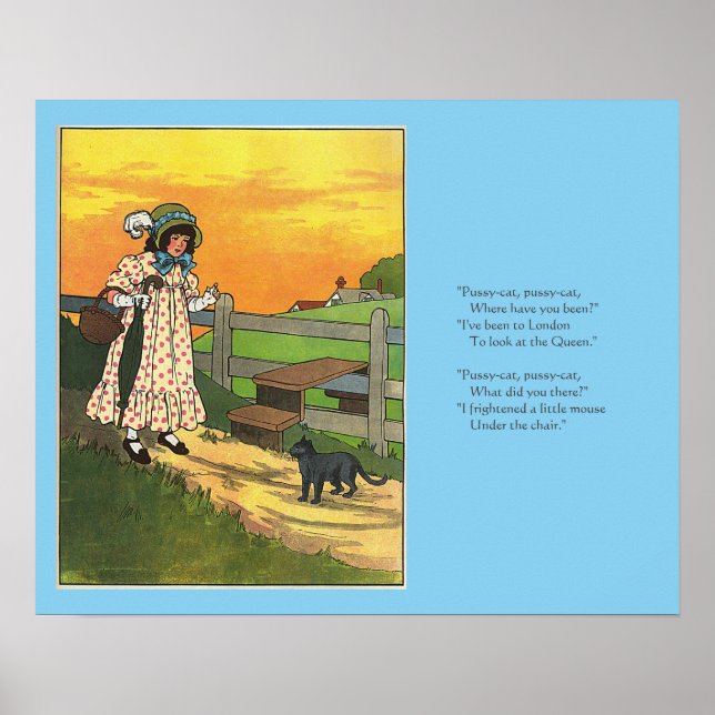 Póster ¿Dónde has estado? Madre Rhyme de oca (Frente)