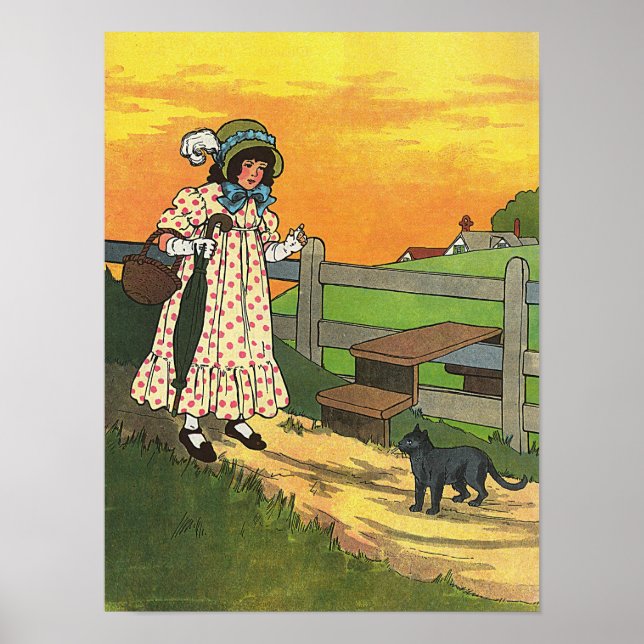 Póster ¿Dónde has estado? Madre Rhyme de oca (Frente)