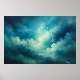 Póster Donde la luz respira Abstracto