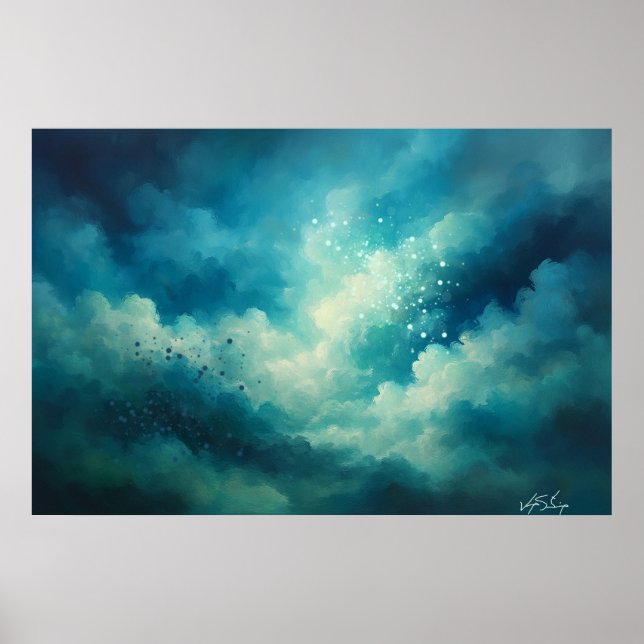 Póster Donde la luz respira Abstracto (Frente)