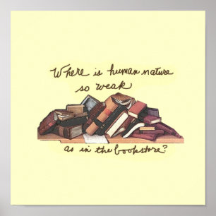 Póster Donde la naturaleza humana es tan débil