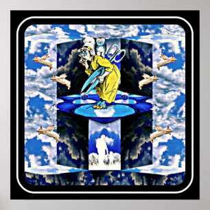 Póster Donde los cerdos vuelan poster por Whimzwhirs