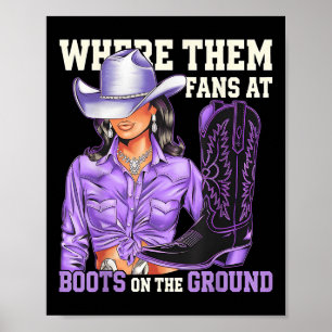 Póster Donde Los Hinchas De Boots En El Terreno Funny Wes