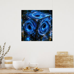 Póster Donde los Universos se Vuelven Hacia Adentro - Ret