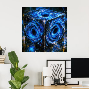 Póster Donde los Universos se Vuelven Hacia Adentro - Ret