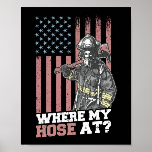 Póster Donde Mi Mano En La Bandera Norteamericana Del Bom
