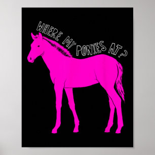 Póster Donde mis ponis en... divertida equitación montand