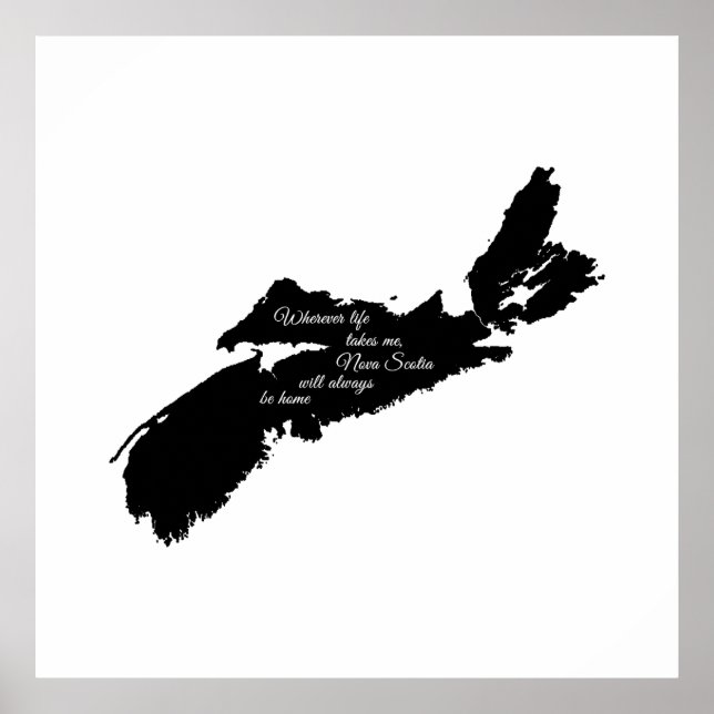 Póster Donde sea que sea la vida - Nueva Escocia siempre  (Frente)