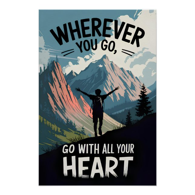 Póster Donde sea que vayas, ve con todo tu corazón (Anverso)