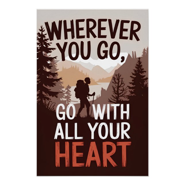Póster Donde sea que vayas, ve con todo tu corazón (Anverso)