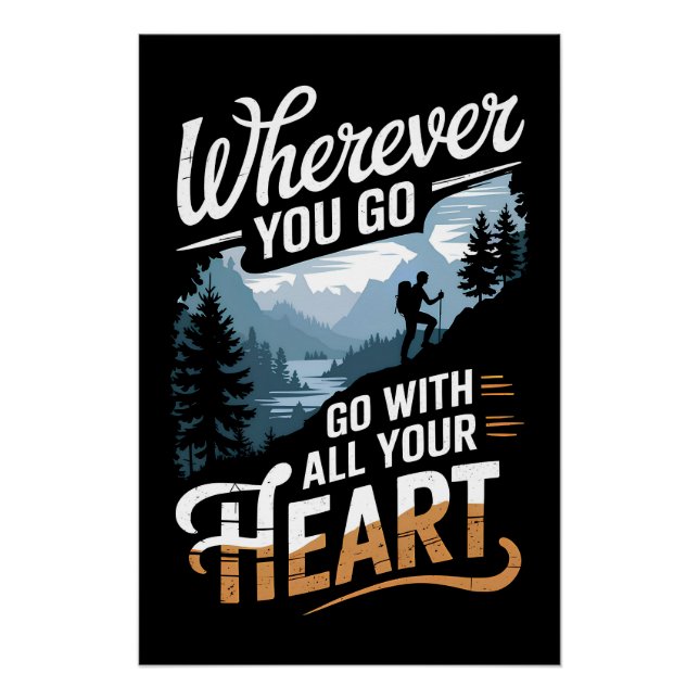 Póster Donde sea que vayas, ve con todo tu corazón (Anverso)
