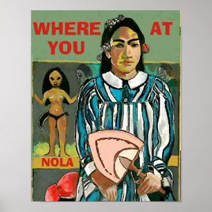 Póster Donde Uou At, NOLA, editar texto, Poster