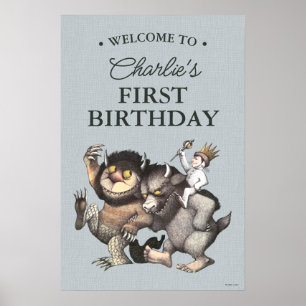 Póster Donde viven las cosas salvajes 1er Cumpleaños