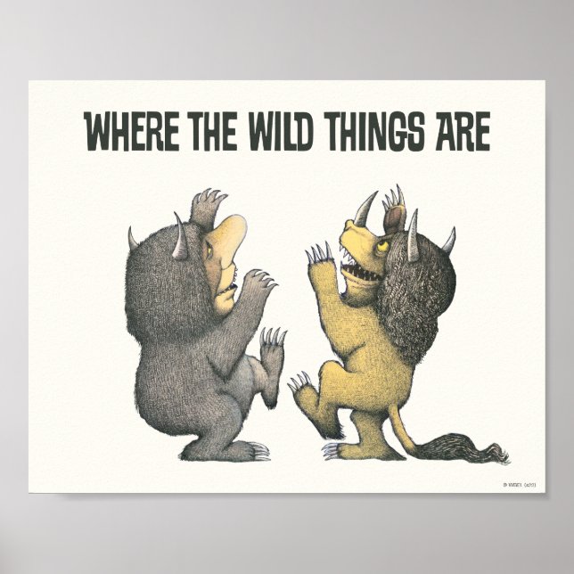 Póster Donde viven los monstruos | Wild Things (Frente)