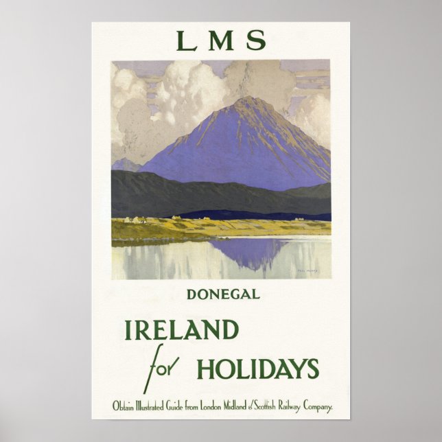 Póster Donegal, Irlanda Para Vacaciones (Frente)