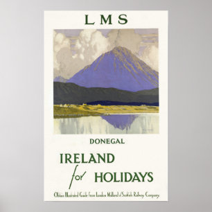 Póster Donegal, Irlanda por días de fiesta