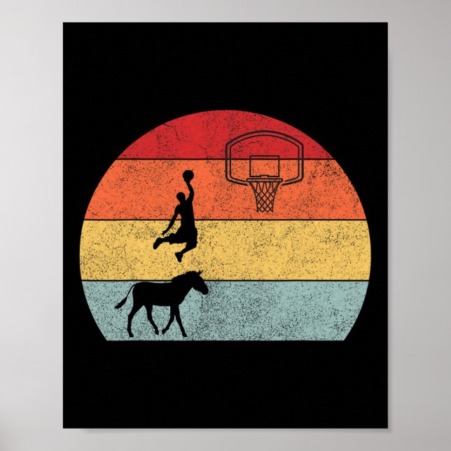 Póster Donkey al jugador de baloncesto entrenador Deporte (Frente)