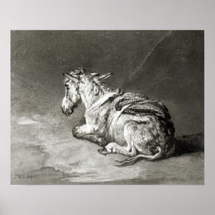 Póster Donkey at Rest