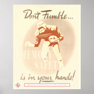 Póster Don't Fumble