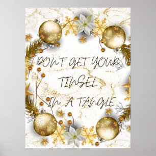 Póster Don't Get Your Tinsel In A Tangle