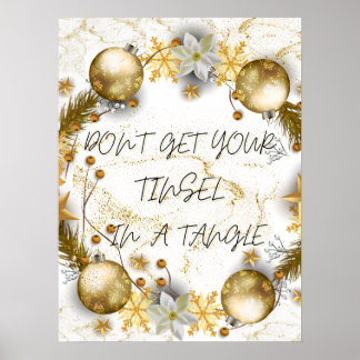 Póster Don't Get Your Tinsel In A Tangle