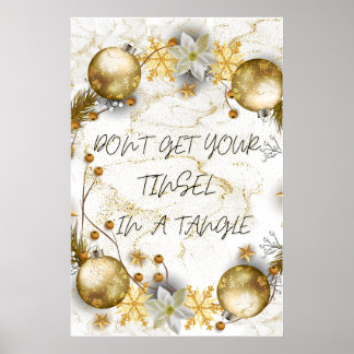 Póster Don't Get Your Tinsel In A Tangle 24" x 36" size