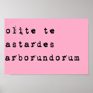 Póster Dont let the bastards grind you down Latin black