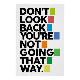 Póster Don't look back