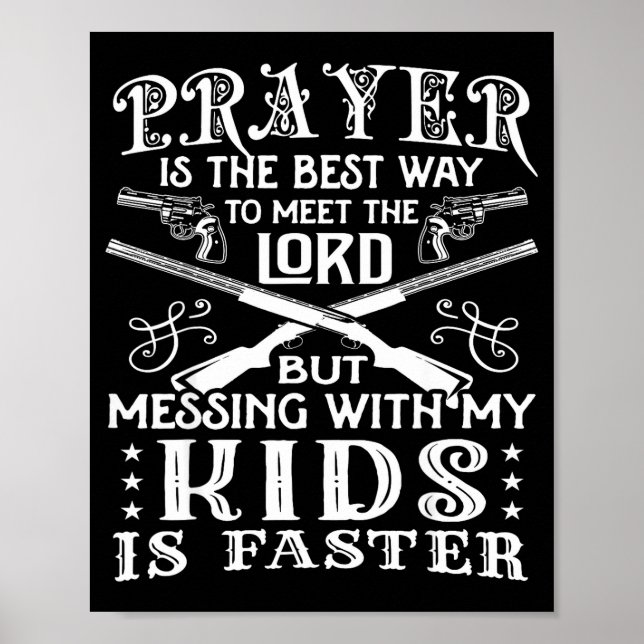 Póster Don't Mess With My Kids! Mom  (Frente)