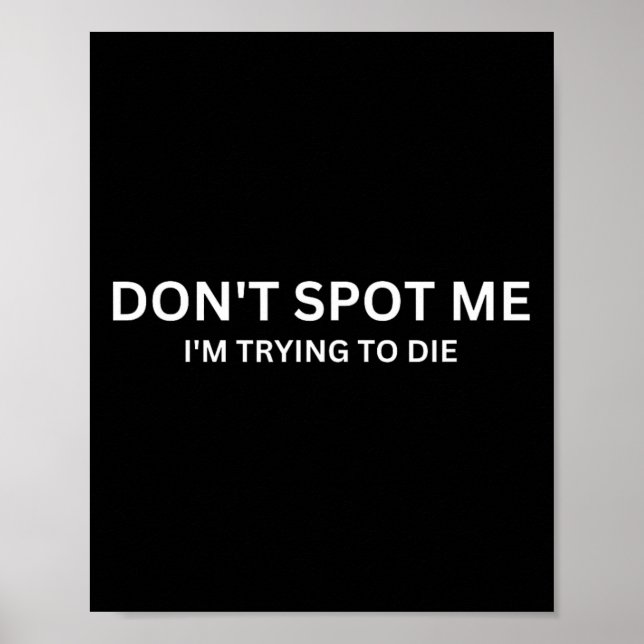 Póster Don't Spot Me  (Frente)