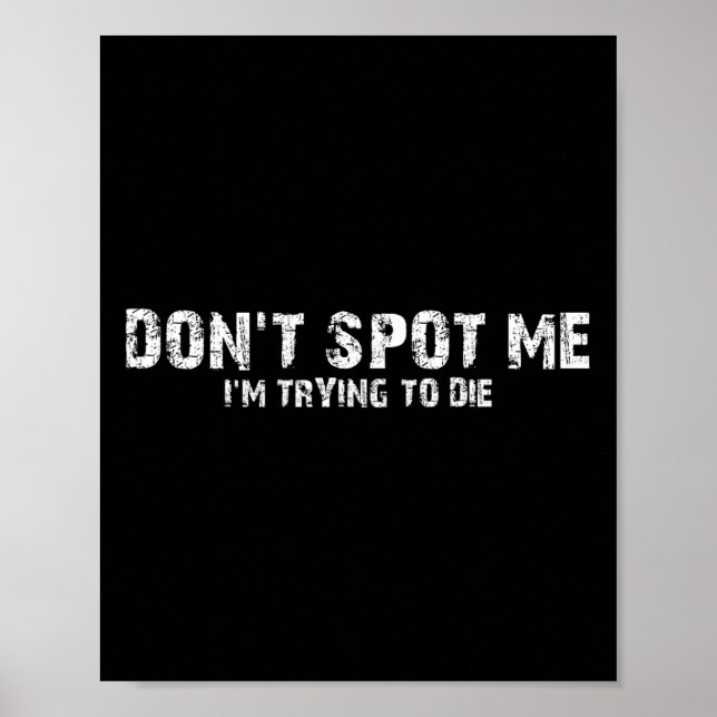 Póster Don't Spot Me1  (Frente)