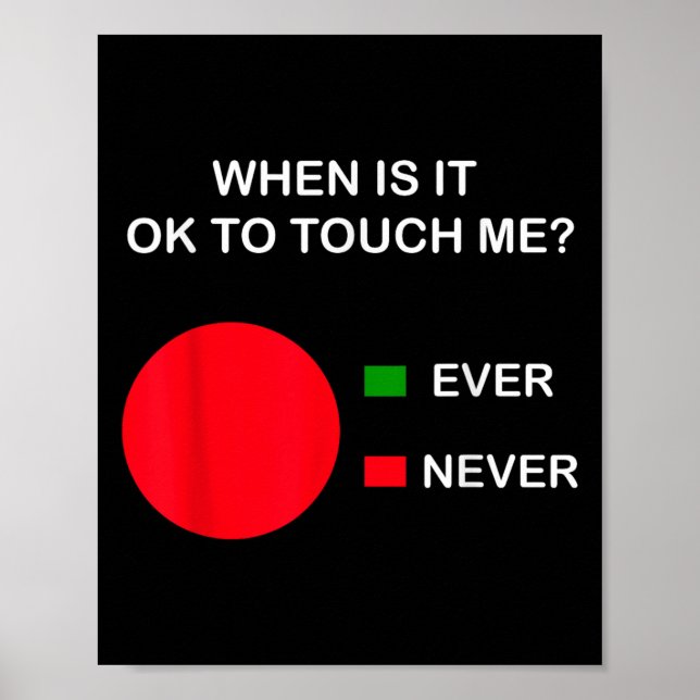 Póster Don't Touch Me - Never Touch Me Circle Graph Intro (Frente)