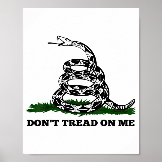 Póster Don't Tread On Me 2nd Amendment Patriotic New Nove (Frente)