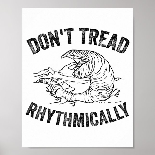 Póster Don't Tread Rhythmically Apparel For Men Women  (Frente)