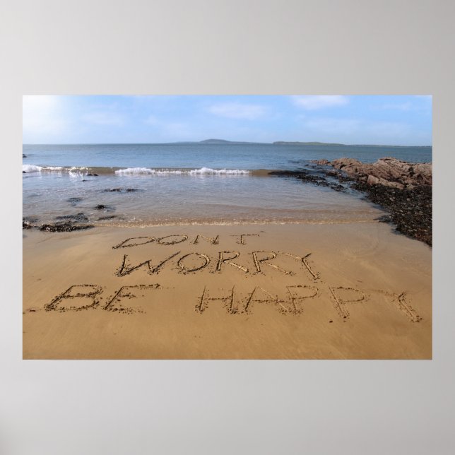 Póster dont worry be happy poster (Frente)