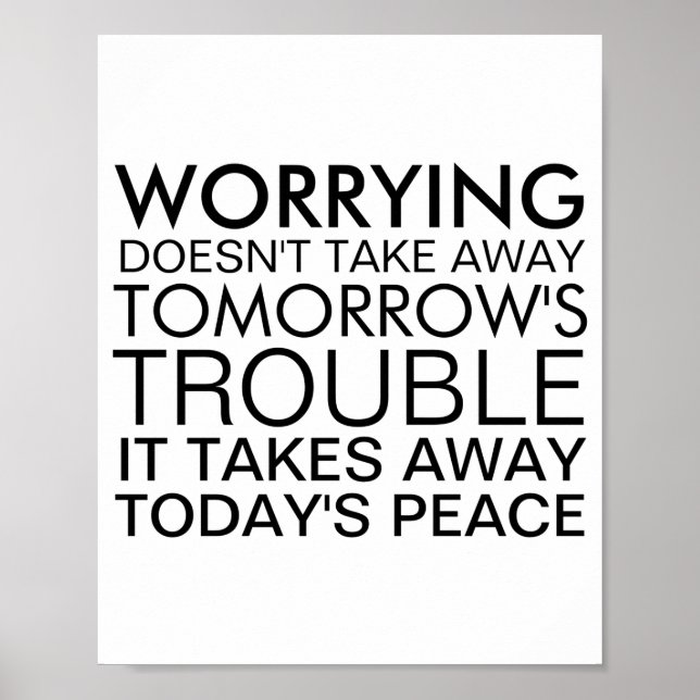 Póster Dont Worry Sitive Message  (Frente)
