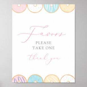 Póster Donut Baby Sprinkle Favorece el Rótulo