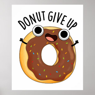 Póster Donut deja de lado divertidos puntajes de comida