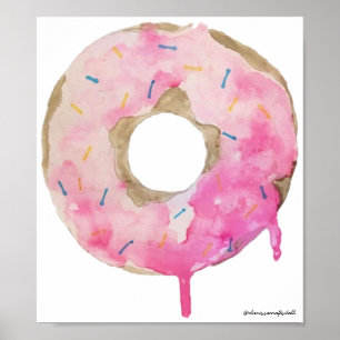 Póster Donut Drip Wall Art
