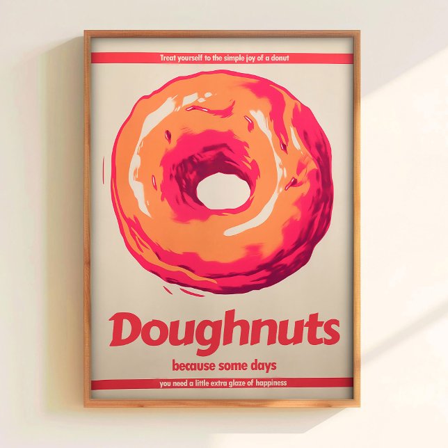 Póster Donut Poster Retro Kitchen Art Retro Kitchen Poste (Subido por el creador)