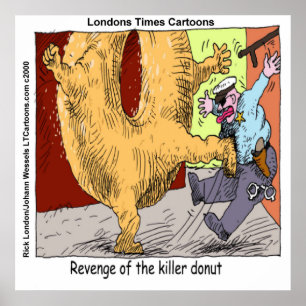 Póster Donut Vs Poster de Personalizados divertidos con l