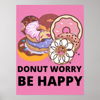 Póster Donut Worry