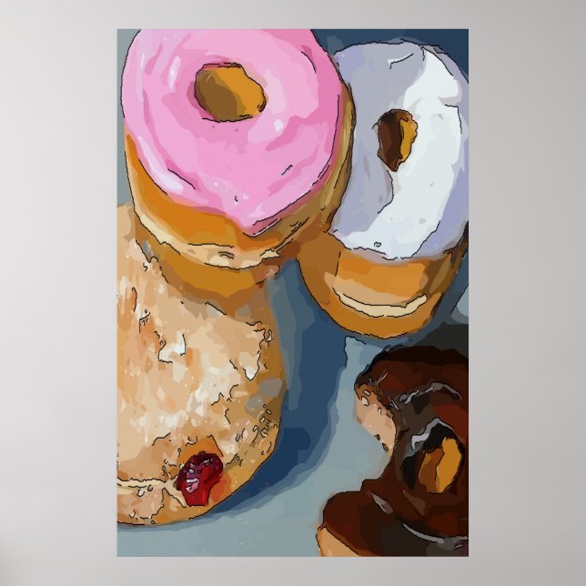 Póster Donuts agregar texto (Frente)