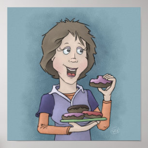 Póster Donuts con poster de rociadores