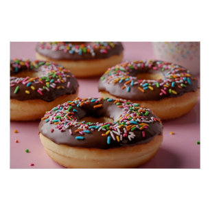 Póster Donuts de chocolate